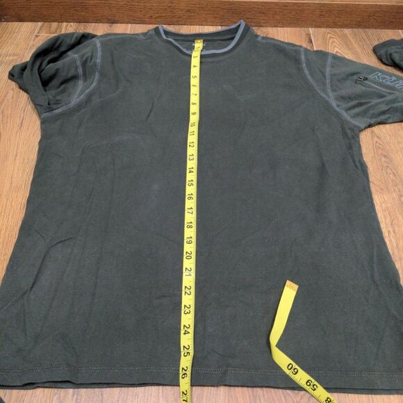 Kuhl Mens Wildfibre LS Pullover Shirt Size M Green Organic Cotton Hiking Outdoor - Picture 13 of 14